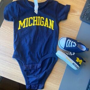 Michigan Infant Onsie & shoes